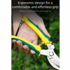 Stainless Steel Pruning Shears Ergonomic Handle Safe Lock Tree Branch Trimmer Shock Absorbing Comfortable Grip Garden Pruner