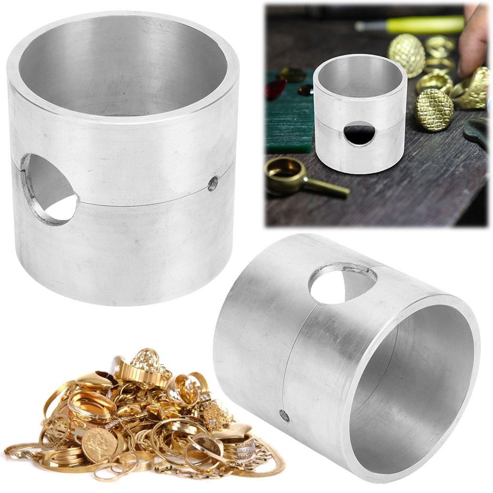 Jewelry Melting Casting Tool Cylindrical Jewelry Casting Pot Aluminum Alloy DIY Metal Jewelry Casting Mold for Jewelry Making