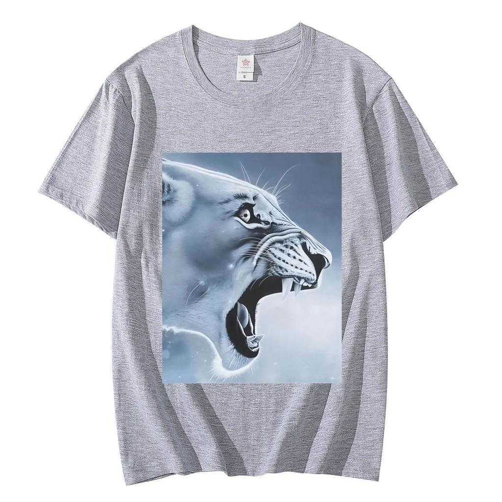 Funny Rage Bait Lion Meme Graphic T Shirts Summer Casual Comfort Short Sleeve Tshirt Men Women Clothing Fashion Loose Tshirts