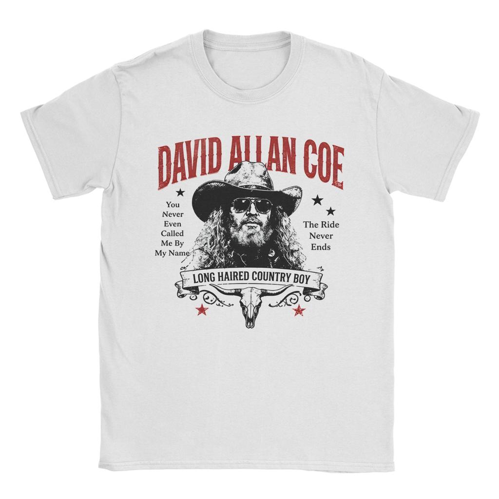 Unisex Unisex Vintage David Allan Coe T Shirt Pure Cotton Clothing Awesome Short Sleeve Round Neck Tee Shirt New Arrival Tshirts