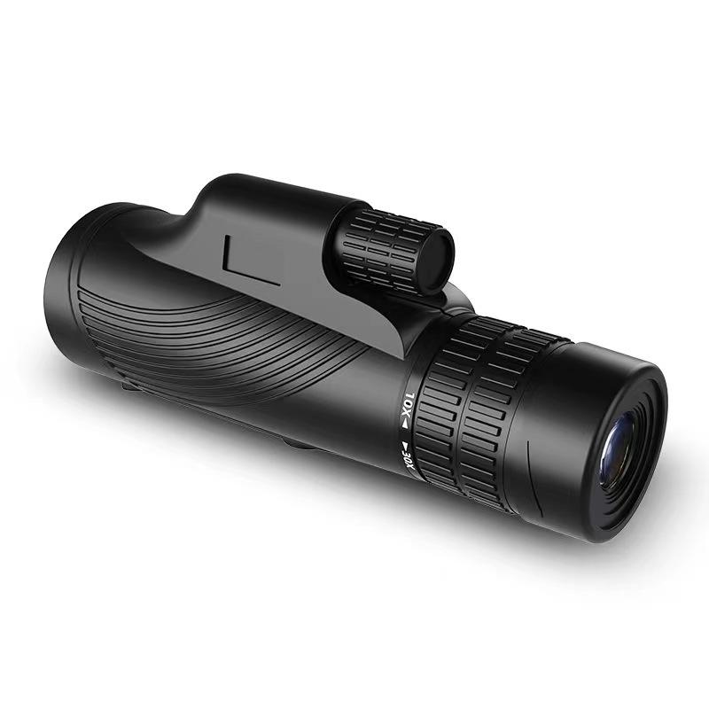 Foreign Trade 10-30*42 Zoom Monocular Binoculars with Double Focusing and High-definition Large-caliber Binoculars Can Be Equipped with Wristbands.