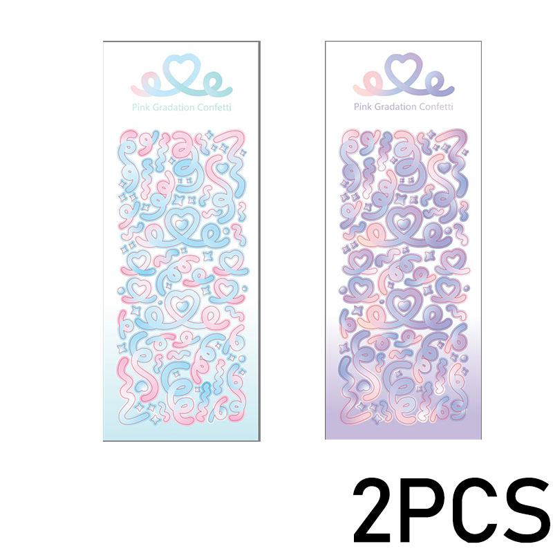 1PCS New Cute Deco Stickers Photocard Decor Kawaii Decorative Scrapbooking Decorative Stickers Kpop Korean Toploader Sticker