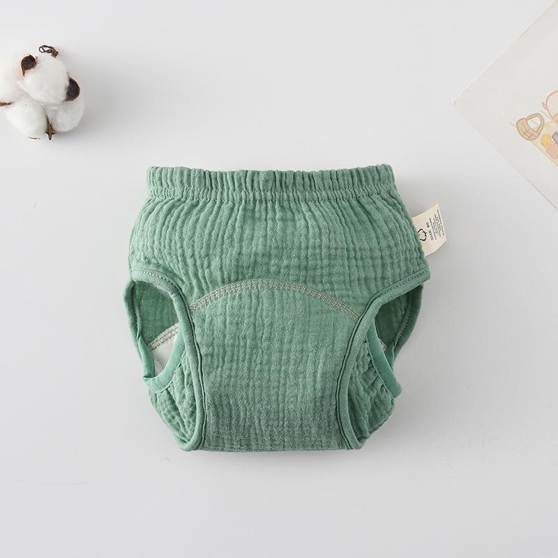 Korean Style Winged Baby Gauze Pull-up Pants: Pure Cotton Diaper Cover & Training Pants