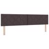 Box Spring Bed with Mattress Dark Brown 200 x 200 cm Fabric