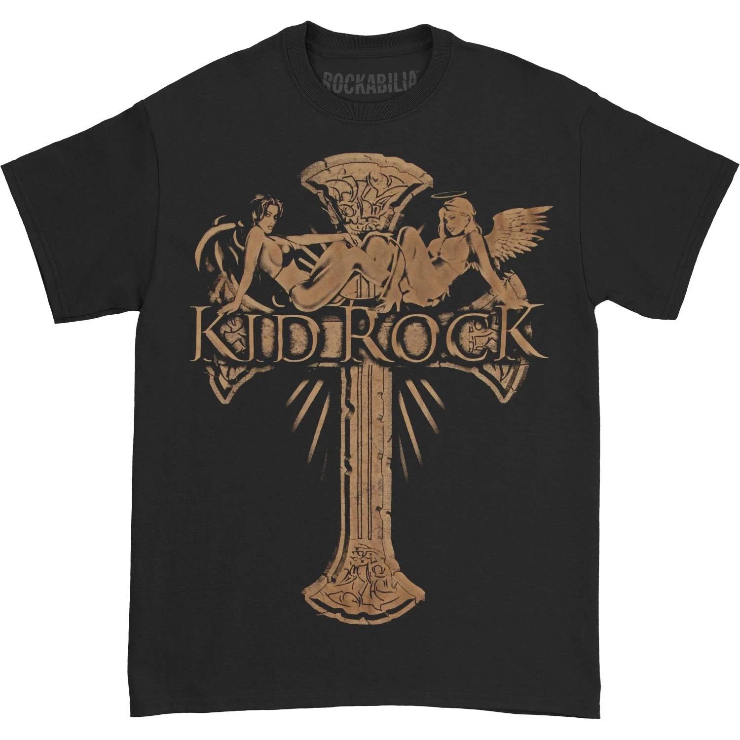 Men s Kid Rock Angel Devil T-shirt Small Black XL