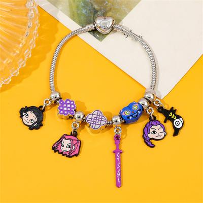 Bracelets de Mode Anime Cartoon, Bracelets à Pendentifs Tendance pour Filles