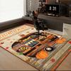 1PC Custom Name Autumn Camper Adventure Theme Floor Mat Ideal for Living Room, Game Rooms, Office, Bedroom, Floor Mat Playful Design