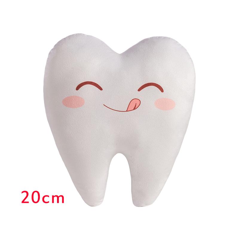 1Pc 20/30/40CM Kawaii Teeth Plush Pillow Toy Lovely Simulated Teeth Plushie Doll Stuffed Soft Sofa Cushion Birthday Gift