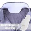 50Pcs Disposable Sweat Collar Absorber Pads Anti-Dirty Sweat-Absorbing Collar Patch Hat Inner