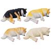 AAGWW House Dog Decor Refrigerator Plush Car Ornament Inu Refrigerator Total of Figurine, Model, Gift, Sticker, Toy, (Shiba Sticker, 4)