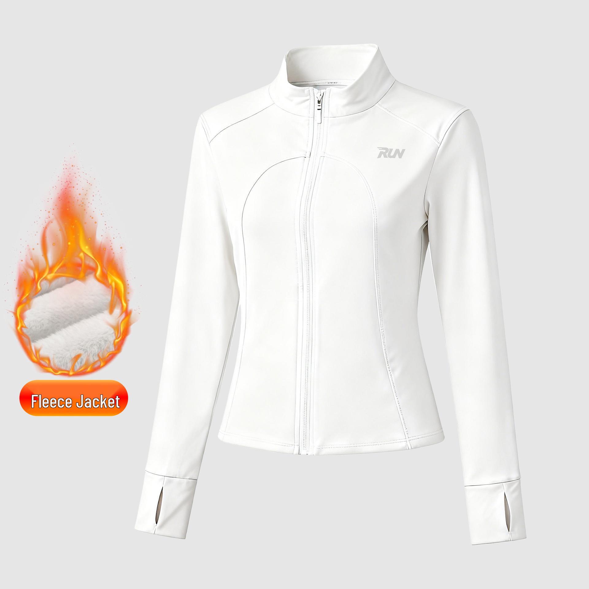 Women s AutumnWinter Plus Velvet Yoga Jacket - Slimming High-Quality Sports Top 2XL 2280₽