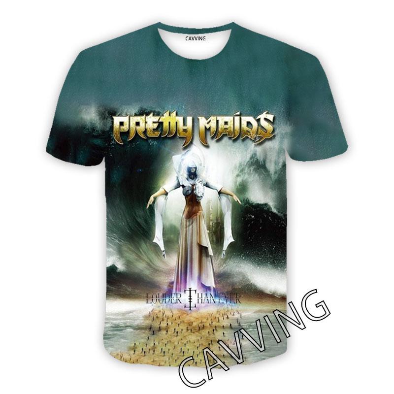 New Fashion Women/Men's 3D Print  PRETTY MAIDS  Rock  Casual T-shirts  Hip Hop Tshirts Harajuku Styles Tops Clothing