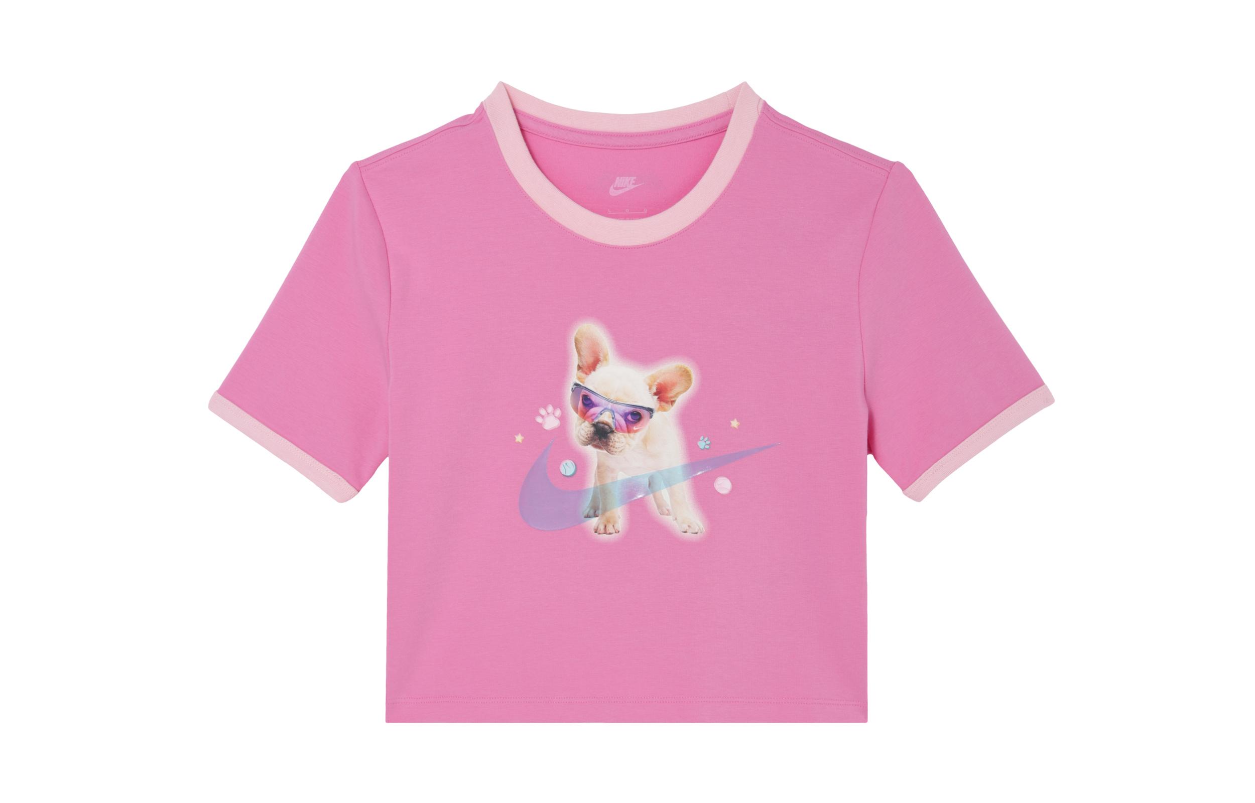 Nike Sportswear Women s Graphic Slim Crop T-shirt Pink HM4621-675 S