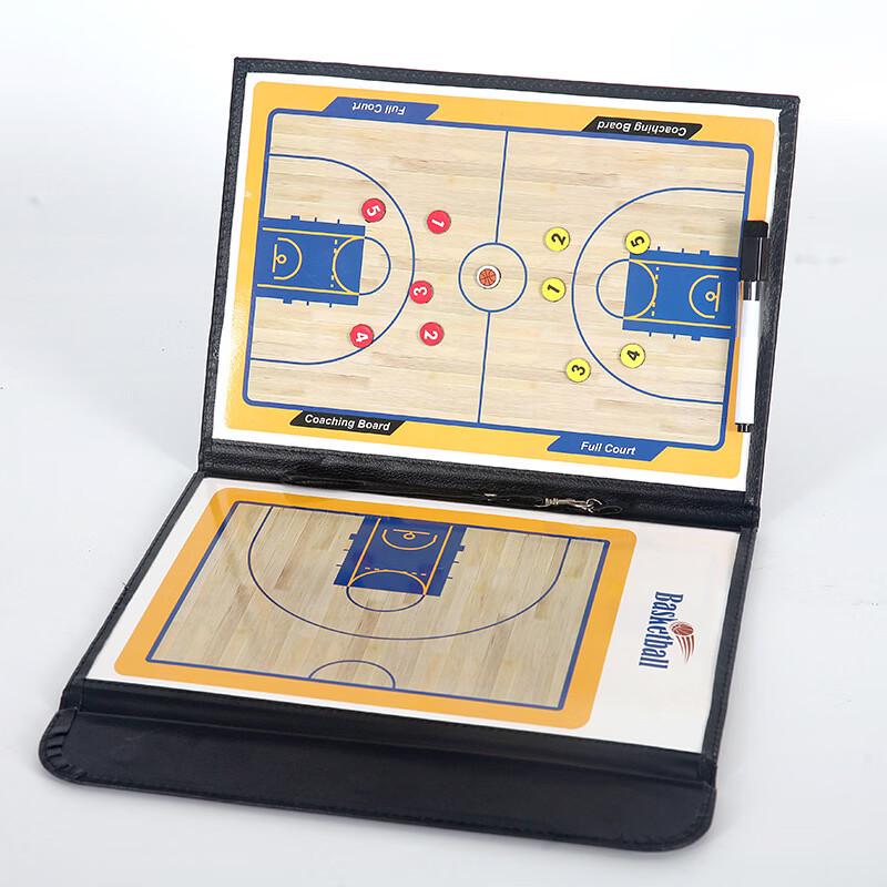 LISM 3-Fold Magnetic Leather Basketball Coach Board