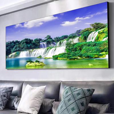 DIY Diamond Painting Waterfall Scenery Diamond Embroidery Landscape Cross Stitch Living Room Art Wall Painting Home Decorative