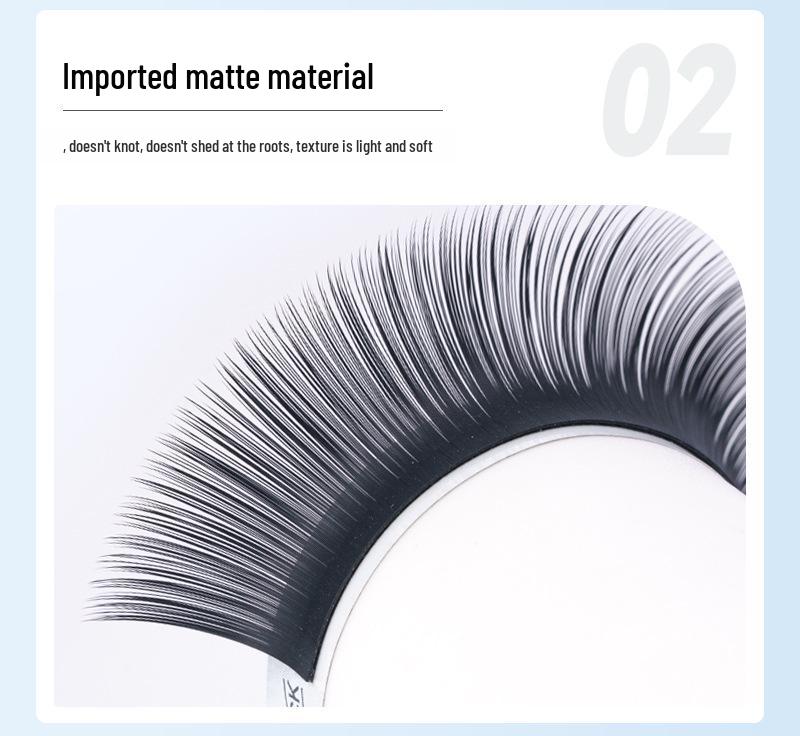 Thai Manga 0.05 Camellia INS Style Blooming Eyelashes - Durable, Non-Dispersing, Single or Multi Pick