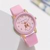 Casual Round Pointer Women Quartz Watch Cute Candy Color Analog Silicone Band Wristwatch