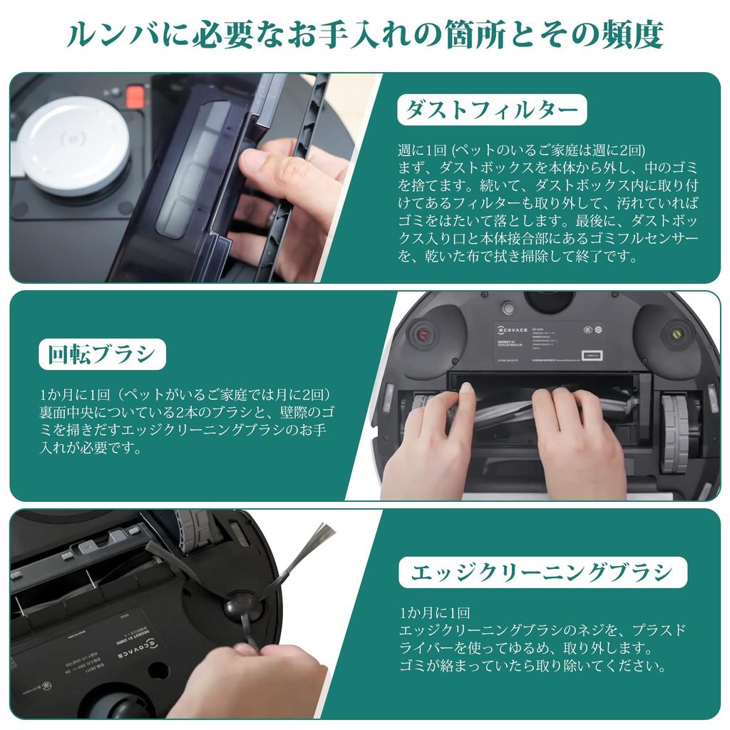 X1 OMNI/TURBO Robot Vacuum Cleaner Replacement Consumables, Filters, Brushes, and Maintenance Parts (12-Piece Set)