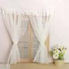 112 Dollhouse Miniature Curtain White Fabric Lace Door Curtain Window Decor Model Bedroom Living Room Furniture Decor Toy