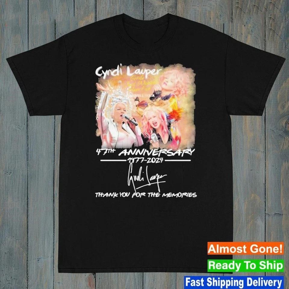 Cyndi Lauper Girls Just Want to Have Fun Farewell Tour 47th Anniversary Shirt E4 3XL