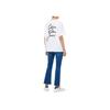 Calvin Klein Patterned Short Sleeve Round Neck T-Shirt Women Tops White J225498-YAF