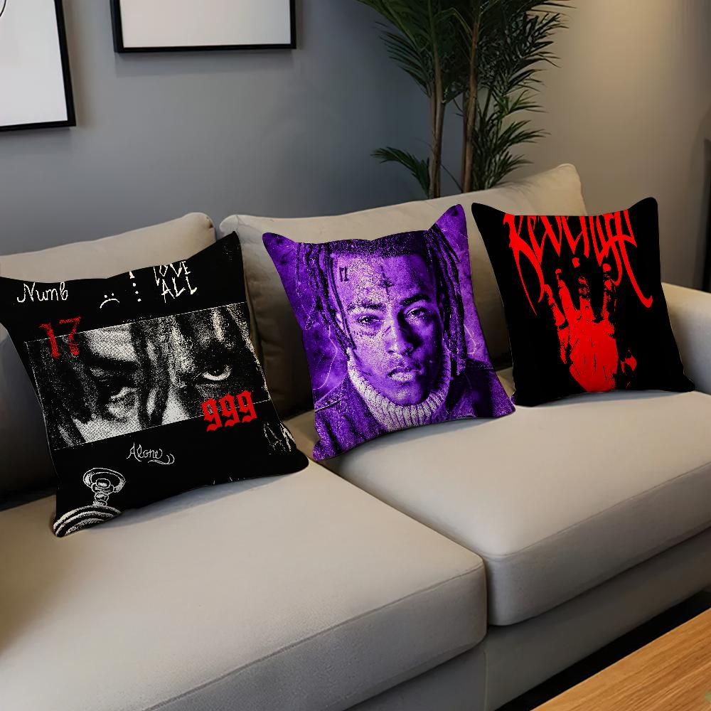 Singer X-XXXTentacionS Revenge 17 Cushion Cover Living Room Headboard Office Cushion Bedroom Cushion Sofa Nap Time Pillow Case