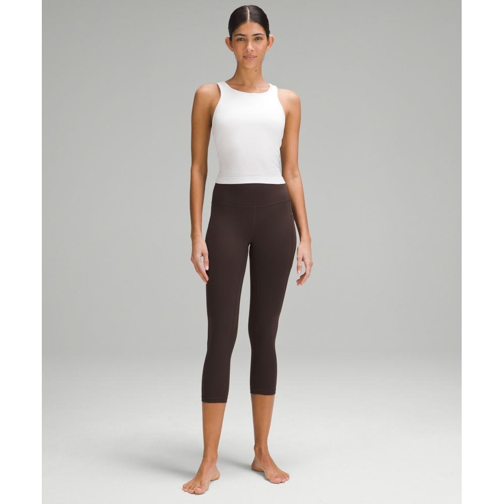 Lululemon Align  High Rise Crop With Pockets 23  Espresso