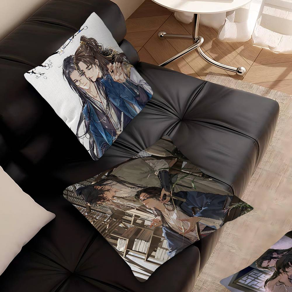 Priest Anime Sha Po Lang Maple Design Cushion Cover Happy Autumn Harvest Decor Holiday Decorati Pillow Cover