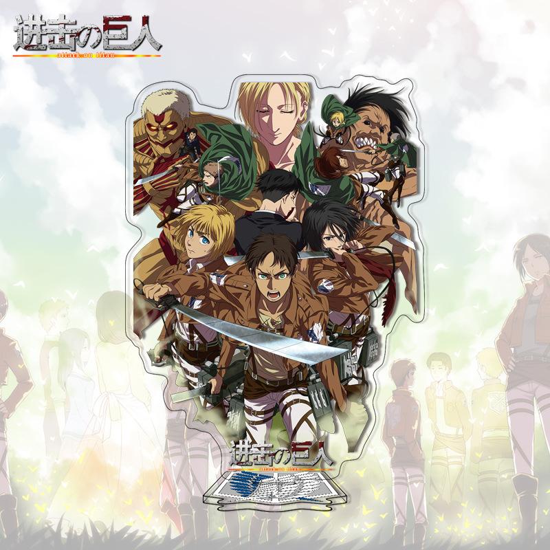 Attack on Titan Acrylic Stand Anime Large Stand Cartoon Cute Character Figure Display Stand Anime Merchandise Collectible Gift