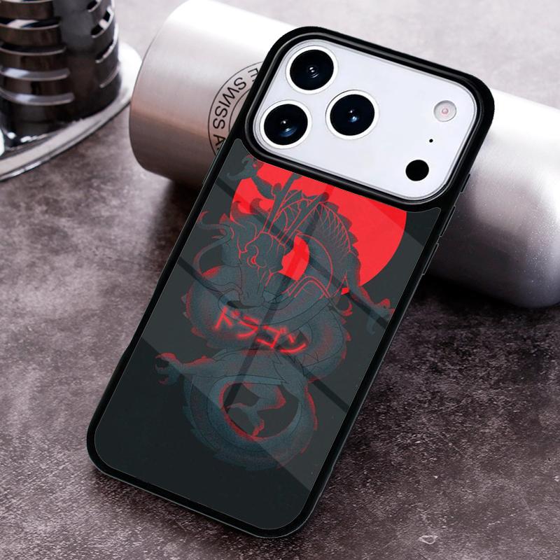 Red Dragon Cool Phone Case for iPhone 17 16 15 Pro Max Air 14 13 12 11 Plus Shockproof Capa Cover
