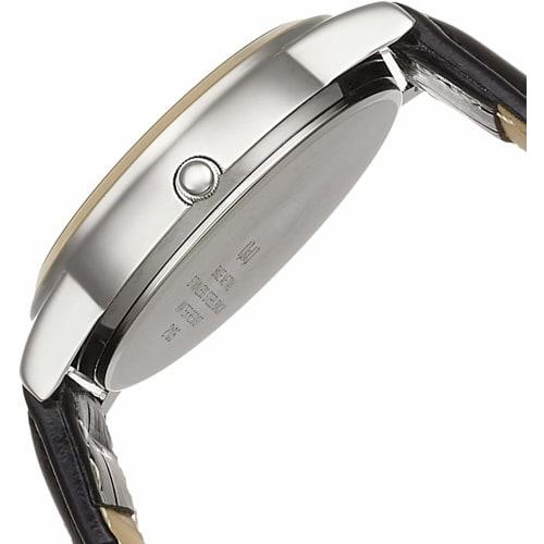 Citizen Q&Q Watch Analog Waterproof Date Day of the Week Leather Strap A206-504 Men's White