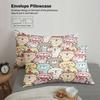 3pcs Cat Pattern Bedding Sets 3D Printed Cute Cartoon Cat Dormitory Twin Size For Students Duvet Cover Sets With 2Pillowcases