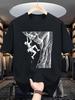 Ein Unisex-T-Shirt mit einem Felskletterer-Design