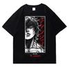 Anime Printed T-Shirt Harajuku Streetwear Summer Oversized Men Cotton Short Sleeve Tees Hip Hop Crew Neck Women Top Y2k Clothing