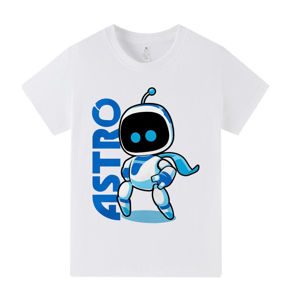 A1337 Dětské tričko s krátkým rukávem a potiskem Astro Bota pro kluky a holky