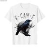 F Caw F Black Crow, F-Caw-F Funny Black Bird Saying Meme T-shirt Men Women 100% Cotton T Shirts Short Sleeve Tops 0718-2