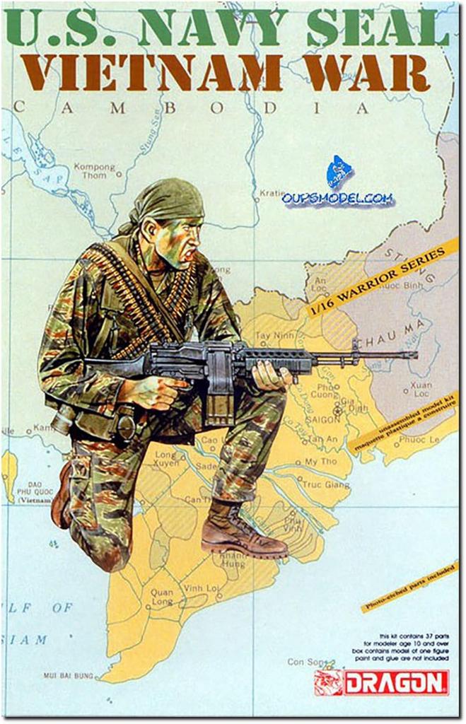 Platz Dragon Vietnam War US Special Forces Navy Seal Plastic Model DR1607 1/16 (Human)