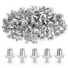100/10x Hammer Drive Expansion Rivets Percussion Expansion Aluminum Nail Head Piercing Knock Type Small Tapping Screws Fasteners