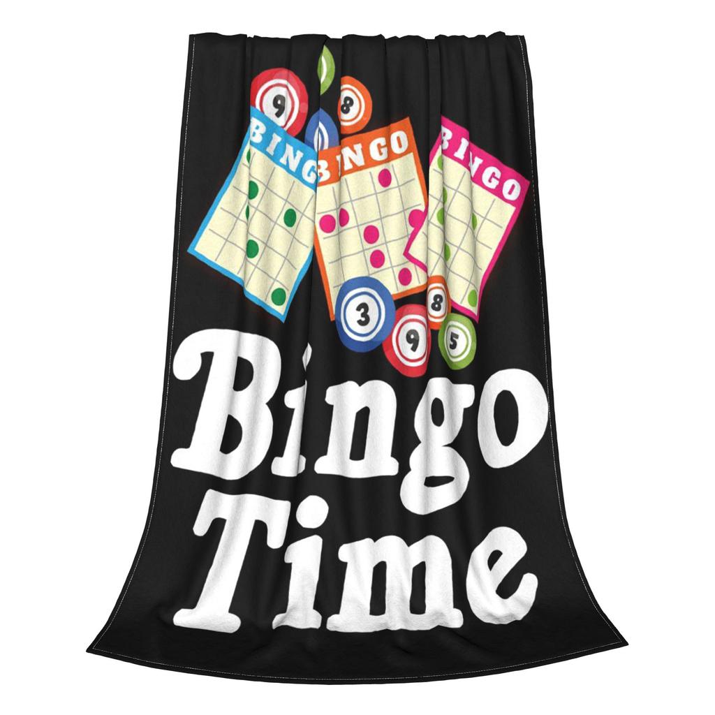 Funny Bingo Game Blankets Lightweight Flannel Sofa Throw Blanket for Couch Bedding Office Throws Bedspread Quilt