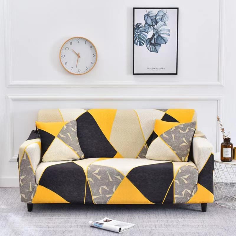 1pc Bohemian Sofa Slipcover, Non-slip Sofa Cover, Elastic Couch Cover Furniture Protector for Bedroom Office Living Room Home Decor