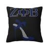 Zeta Phi Beta Sorority Pillow Cover Home Decorative Greek Letter 1920 Cushion Cover Throw Pillow for Car Double-sided Printing