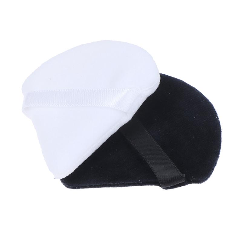 2Pcs Cosmetic Puff Triangle Velvet Mini Makeup Sponge Puffs Make Up Tools