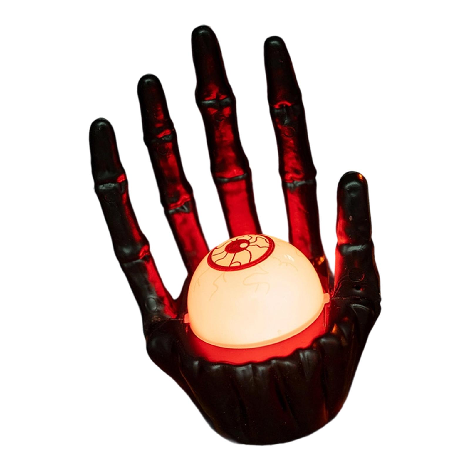 

Прочное украшение в виде руки призрака на Хэллоуин со светодиодной подсветкой, безопасный ПВХ-материал для домашней вечеринки 1