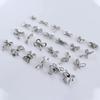 10Pcs Silver Alloy Nail Art Bow Charms Accessories Parts For Manicure Does Retro Nails Decoration Design Supplies