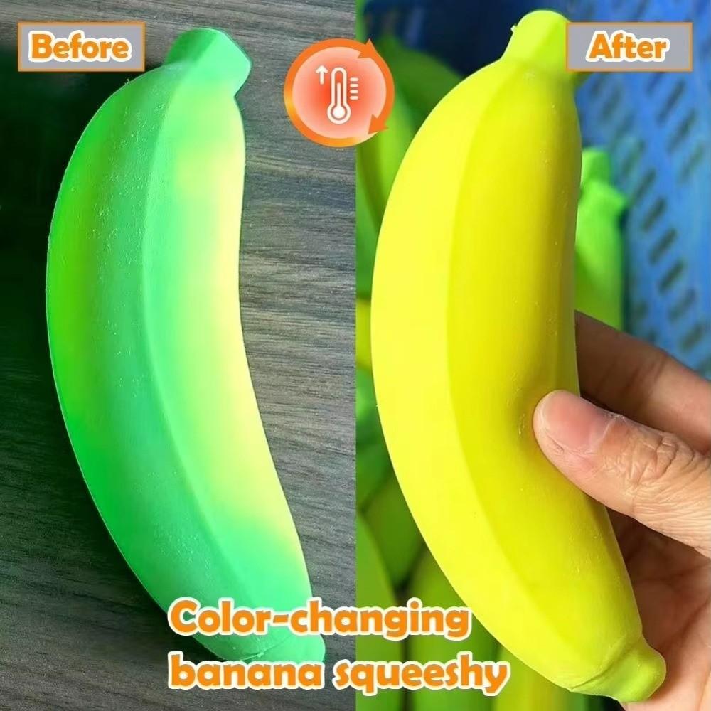 Simulation Banana Squeeze Banana Toys Color Change Fruit Squeeze Toys  for Kids