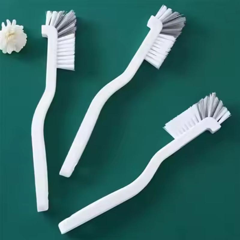 

Long Handle Elbow Design Japanese Style Sink Brush Wall Hanging Crevice Cleaning Accessories with Tail Hole for Cup Brush