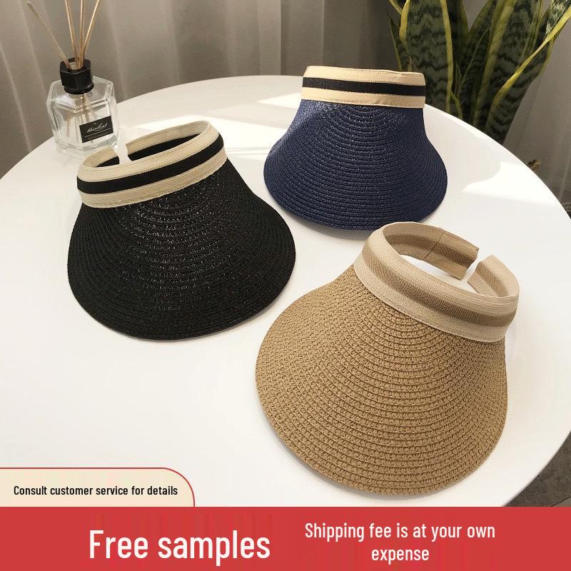 

Women s Summer Straw Sun Hat - Duckbill Cap for Travel and Beach M (56-58cm)