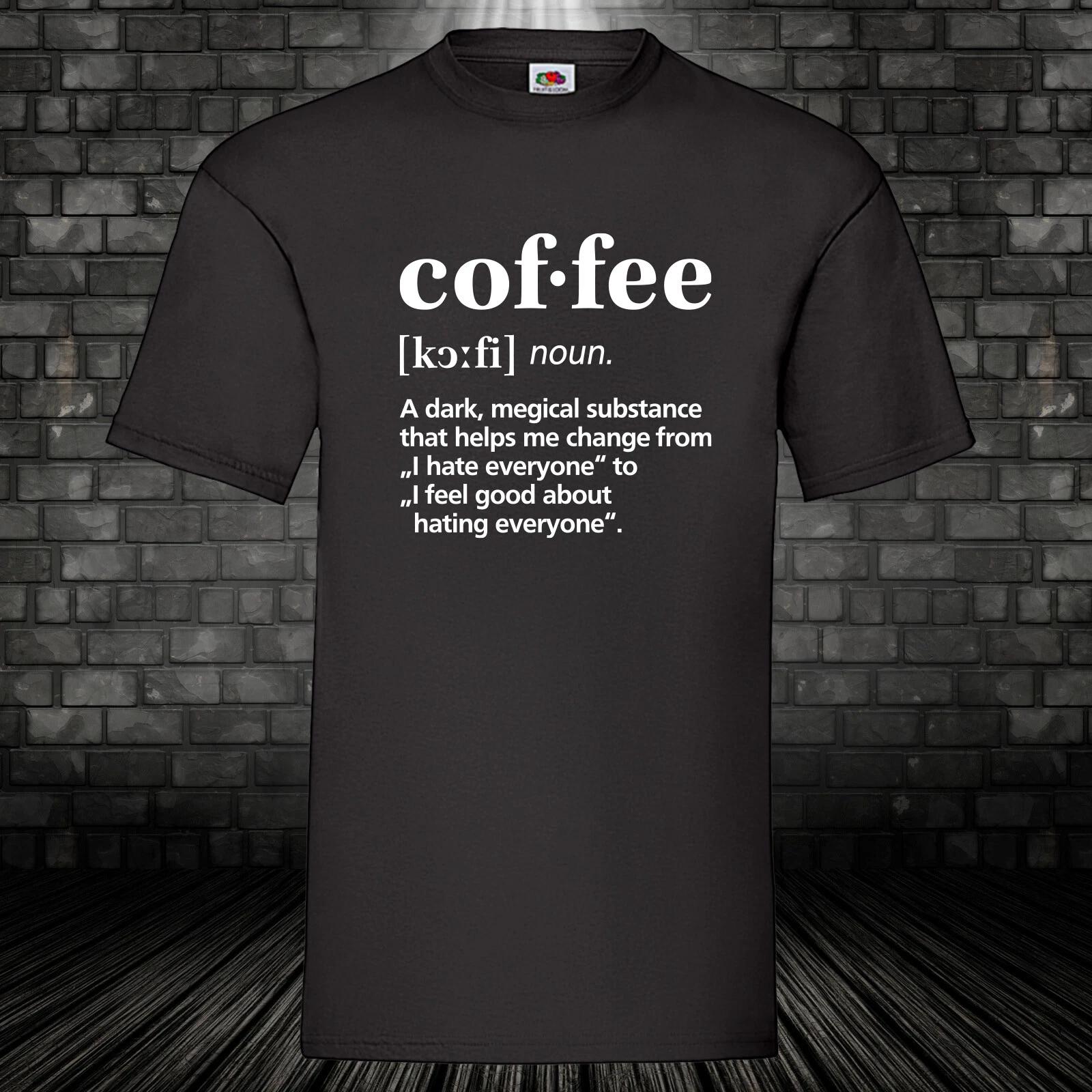 Coffee Definition Shirt Cult T-Shirt Coffee Caffeine Dope Funshirt Funny S-5XL S