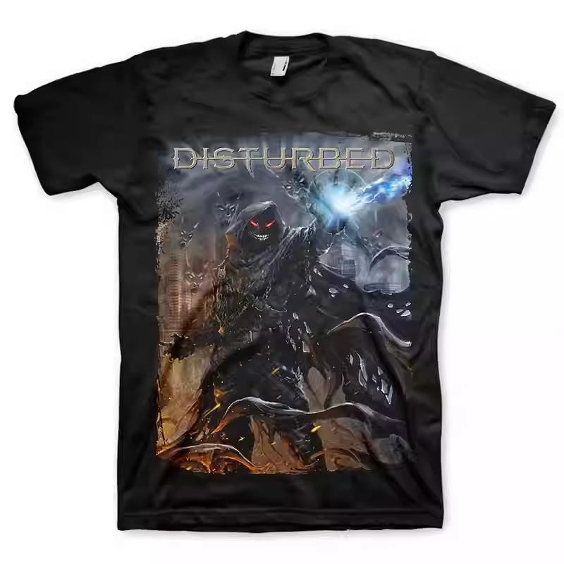 American Men's Asylum From Chicago's Heavy Metal Rock Band Disturbed Summer New Retro Fashion Men's and Women's Streetwear