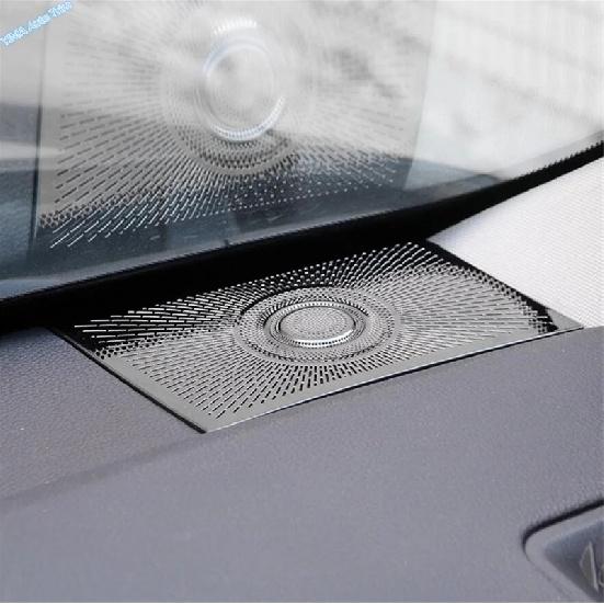 Stainless Steel Sticker Dashboard Stereo Audio Speaker Sound Cover Decoration Frame Trim For Toyota Highlander XU70 - 2025